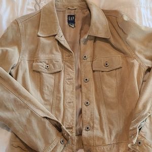 Vintage suede jean style jacket
